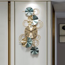 New Chinese style artist dining room clock wall clock Living room wall decoration silent clock Light luxury decoration atmospheric creative hanging watch