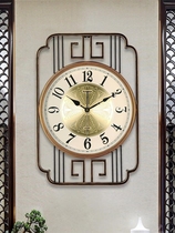 New Chinese Light Lavish Home Living Room Hanging Bell Eurostyle Decoration Watches Iron Art Silent Hanging Wall Clocks Creative Atmospheric Clocks