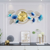 Light luxury home Modern atmosphere simple wall clock living room decoration wall clock art mute wall hanging watch Net Red