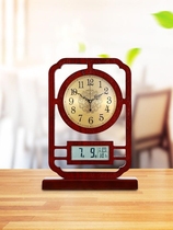 New Chinese seat bell Living room for home Fashion desktop Small timepiece sat clock Wanyear calendar clock swing piece