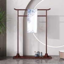 New Chinese Solid Wood Landing Clothes Hat Rack Hanfu Show Wo Hung Hanger Hotel Clothing Wedding wedding Wedding Rack Bedroom brief