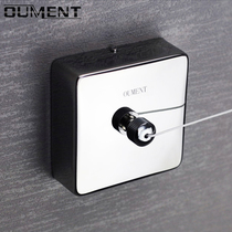 Bathroom stainless steel retractable clothesline toilet invisible drying rack indoor hotel shrink wall hanging clothes