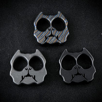 Bully dog titanium alloy 15mm thick multifunctional Tiger finger self-defense finger buckle ring EDC car ring bottle opening tool