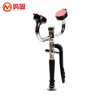 Minggu factory laboratory emergency eyewash all copper desktop hand-held double-mouth adjustable flow eyewash red cover