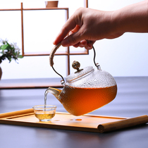 Hammer high temperature resistant girder glass pot Electric pottery stove Boiling water teapot Direct fire heating teapot Three-boundary tea stove appliances