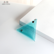 This elephant classic transparent triangle bag net red cute jelly girl heart Korean ins coin bag change storage bag