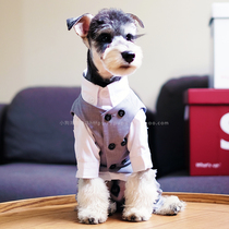 Pet suit vest clothes small dog method fight Bomei Schnauzer cat shirt dress Teddy man dog clothes