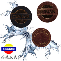 West Guan Manual Multilayer Leather Head American Black 8 Snooker Billiard Cue Ball head nine-ball Head Rod Flower Style Clubhead
