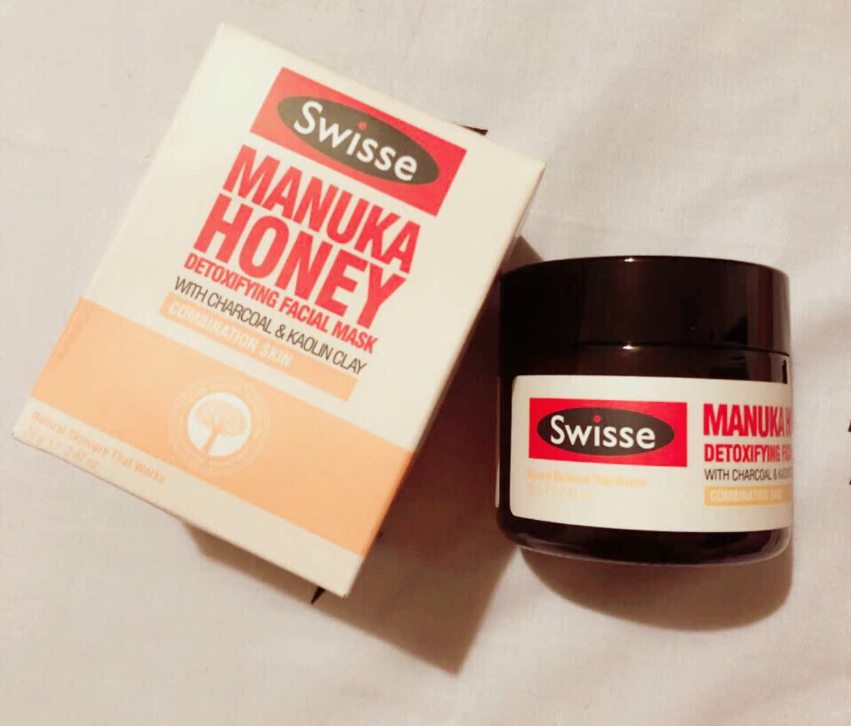 swisse 澳洲麦卢卡蜂蜜涂抹式清洁面膜70g吸附清洁补水去黑头