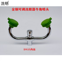 Special factory eyewash pure copper eyewash nozzle eyewash accessories eyewash horns four points