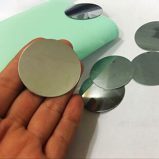 4厘米圆形铁片 铁皮 超薄铁片 无磁性 不锈铁材质 直径40*0.