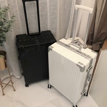 Aluminum frame luggage ins net red luggage case female universal wheel suitcase male large capacity password box leather box tide