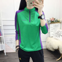 Outdoor color-sharing speed dryer woman sleeve wet sweat gym running exercise t-shirt hiking mountain fast dry dress