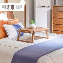 Dongjia Furniture Ashen Leisure Small Tea Table Modern Chinese Living Room Bedroom All Solid Wood Small Table Low Table Floating Window Table