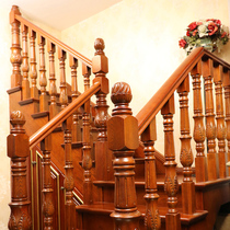 Meji Aowei red oak staircase per step (including unilateral railings without ladder base)
