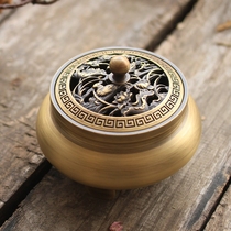  Household three-legged ding incense burner Copper incense burner Household pure copper indoor incense burner Zen sandalwood stove Xuande furnace Crafts