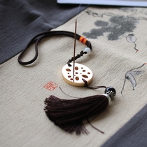  Creative pure copper incense burner car pendant portable tibetan incense line incense plug aromatherapy stove incense seat line incense plate sandalwood small incense burner