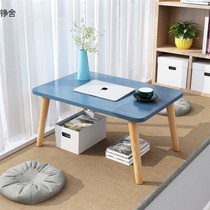 Floating window small table household window sill solid wood floor table bedroom low table kang table Japanese tatami small tea table