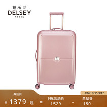DELSEY French ambassador tie rod luggage small 20 24 inch female cute Net red ins Super Light Anti-Fall 1621