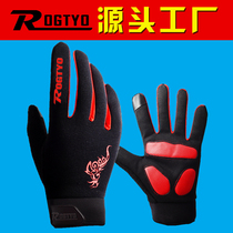 Touch screen riding gloves for men and women autumn and winter all-finger garnter bike gloves Mountain motorcycle long finger warm gear