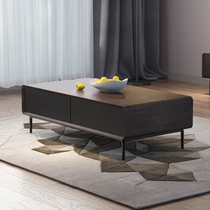 Modern minimalist coffee table Nordic living room large and small apartment luxury minimalist home walnut color Square tea table