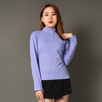 Sports quick-drying clothes women running fitness breathable quick-drying coat spring and autumn stand collar half zipper training suit long sleeve T-shirt