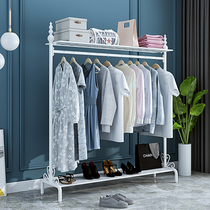 Hanger floor bedroom Net Red household rod type hanger strong indoor simple coat rack clothes rack clothes rack clothes rack