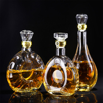 Sealed wine bottle empty bottle high-grade good-looking glass empty wine bottle one catty white wine bottle household wine container
