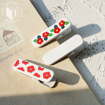 Junjia (hand account clip)Japanese metal hand account clip net red model pendulum small red tsubaki pure white bill clip
