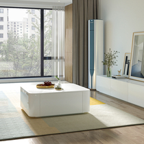 Square Tea Table Simple Modern Tea Table TV Cabinet Combination Small Family Living Room Creative Nordic Wind Net Red Tea Table