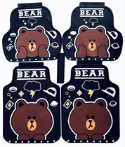 Car mat cartoon car Four Seasons cute bear Ben bear General Tide brand latex supreme easy to clean
