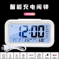 Alarm clock students use bedside clock luminous sound super large cartoon can talk rechargeable childrens electronic