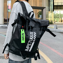 Hong Kong I Tgreg backpack mens tooling large capacity leisure travel computer backpack ins Tide college student bag
