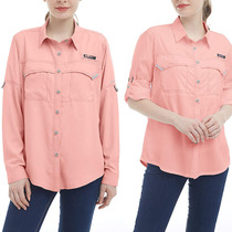 Outdoor English Single Womens European Code Increase and Length Dual-purpose Quick Dry Ultra-Light Multi-Bag Long Sleeve Shirt 160g