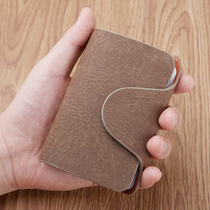Bull Leather Card Bag Men Multiple position Sheet Clip Bull Leather Small Card Clip Women Style Card Wrap letter with card cover card bag ultra-thin