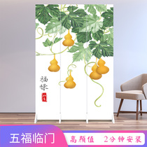 Screen partition through the hall brake resolve folding living room movable hotel block door Household beauty salon Small apartment type gather money