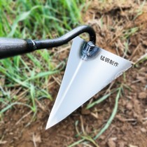 Ridge hoe triangle hoe gouge gouge opener loose soil pointed hoe planting vegetable sharp mouth hoe seedling fertilizer agricultural tools ditching shovel