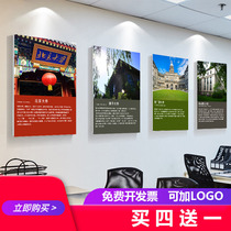 Education and training institutions wall painting decoration hanging painting tutorial class teacher creative staircase inspirational calligraphy painting famous University painting
