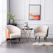 Single Sofa Tech Cloth Light Lavish Nordic Balcony Hotel Negotiate reception Leisure table and chairs Composition tea table Three sets