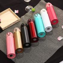 Taobao hot-selling stainless steel thermos cup bouncing cup outdoor sports portable water cup gift custom logo gift
