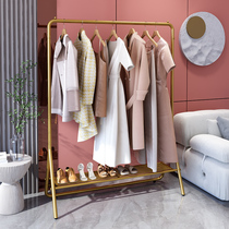 Clothes Hanger Bedroom Light Lavish Style Hanger Home Nordic Clothes Hanger Floor Folding Single Lever Style Cloister