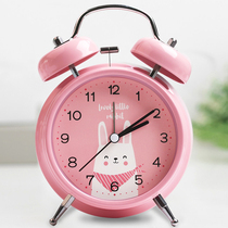 Alarm clock oversized ringtone students Children creative simple Nordic style mute bedside luminous Bell Bell small alarm clock