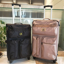 Foreign trade export 20 inch Oxford cloth trolley case ultra-light canvas suitcase 28 inch checked luggage box universal wheel