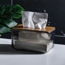 European style drawing box fashion transparent tissue box new Chinese sanitary carton desktop Japanese commercial storage box large