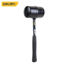 Deli tool steel pipe rubber hammer ceramic tile marble rubber hammer home installation and decoration hammer DL5612 6 24