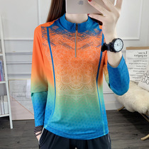 Outdoor fashion long sleeve quick-drying T-shirt womens sportswear casual running Joker base shirt breathable and comfortable quick-drying clothes