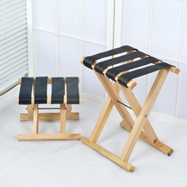 High matzah old man small matzal stool adult solid wood high maza folding portable plus high stool large bearing