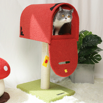 Letter box cat climbing frame cat litter one small does not occupy the ground sisal column cat shelf winter warm cat house cat scratching frame bed