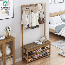 Foyer hanger shoe rack integrated home living room multifunctional simple coat rack floor bedroom clothes rack