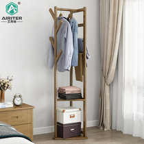 Simple coat rack floor-to-ceiling bedroom hanger cabinet clothes bag storage home simple modern drying rack